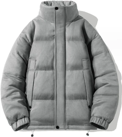 dark grey puffer jacket mens