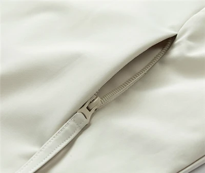 White Hooded Windbreaker