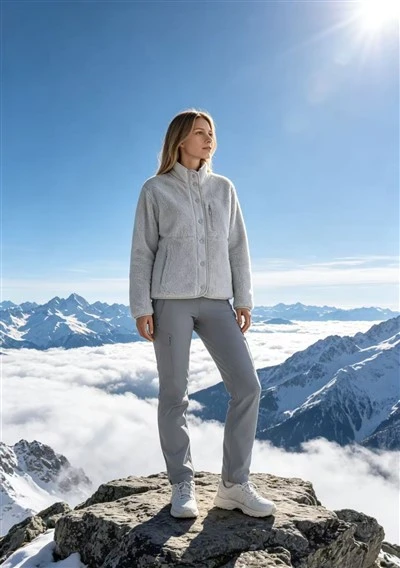 Women Knitted Coral Fleece Jacket price